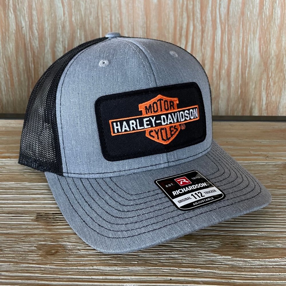 Harley Davidson Bar & Shield Patch Hat - Richardson 112 - Picture 3 of 8